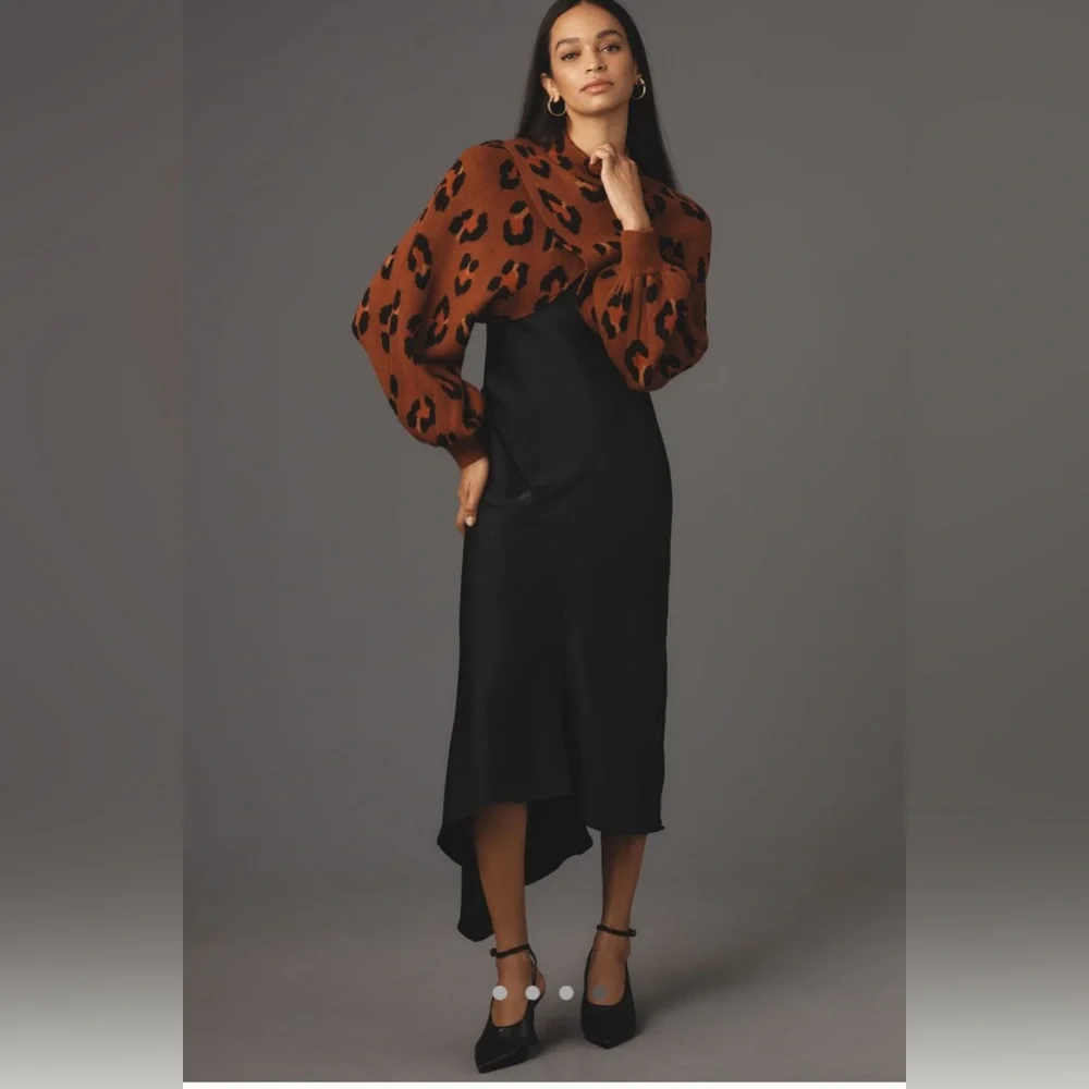 FARM Rio Brown Leopard Sweater - Picture 4 of 10